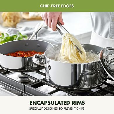GreenPan Valencia Pro 10-pc. Stainless Steel Ceramic Nonstick Cookware Set
