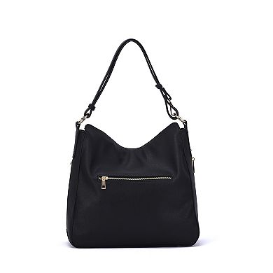 Mellow World Maya Leopard Print Hobo Bag with Adjustable Shoulder Strap