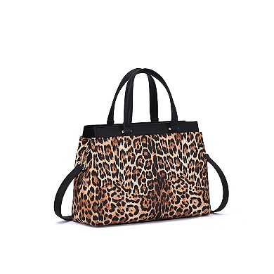 Mellow World Savanna Leopard Print Satchel Bag