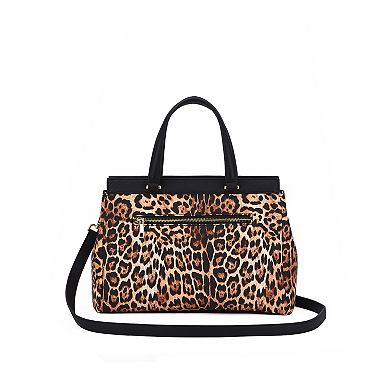Mellow World Savanna Leopard Print Satchel Bag