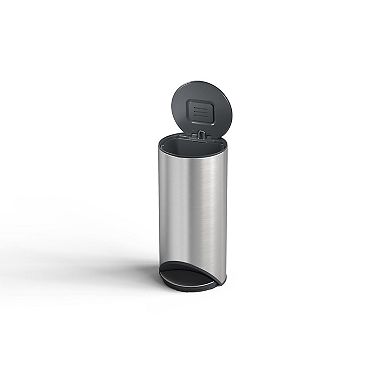 Joseph Joseph Arc 8-Gallon Slimline Pedal Trash Can with Liner Pocket - Stainless Steel