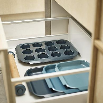 Joseph Joseph Nest™ Bake 12-cup Non-Stick Muffin Tin with Easy-Pull Handles
