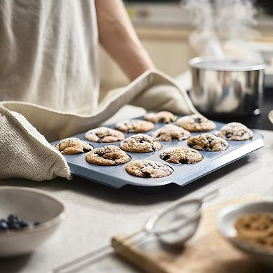 Joseph Joseph Nest™ Bake 12-cup Non-Stick Muffin Tin with Easy-Pull Handles