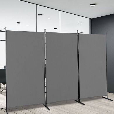 Foldable 3 Panel Room Divider Screen Wall
