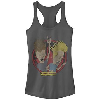 Juniors' Beavis And Butthead Rockin' Racerback Tank Top