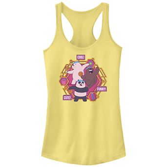 Juniors' We Bare Bear Cool, Cute, Funny Racerback Tank Top