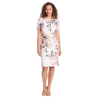 Women's London Times Side Tie-Neck Sheath Mini Dress