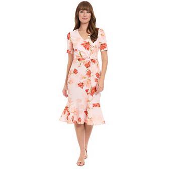 Women's London Times Side Twist Midi Sheath Dress