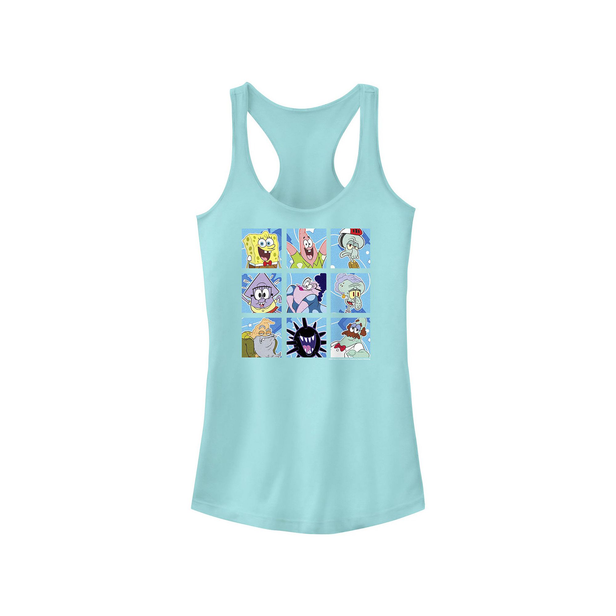 Juniors Nickelodeon The Patrick Star Show Family Portraits Racerback Tank 