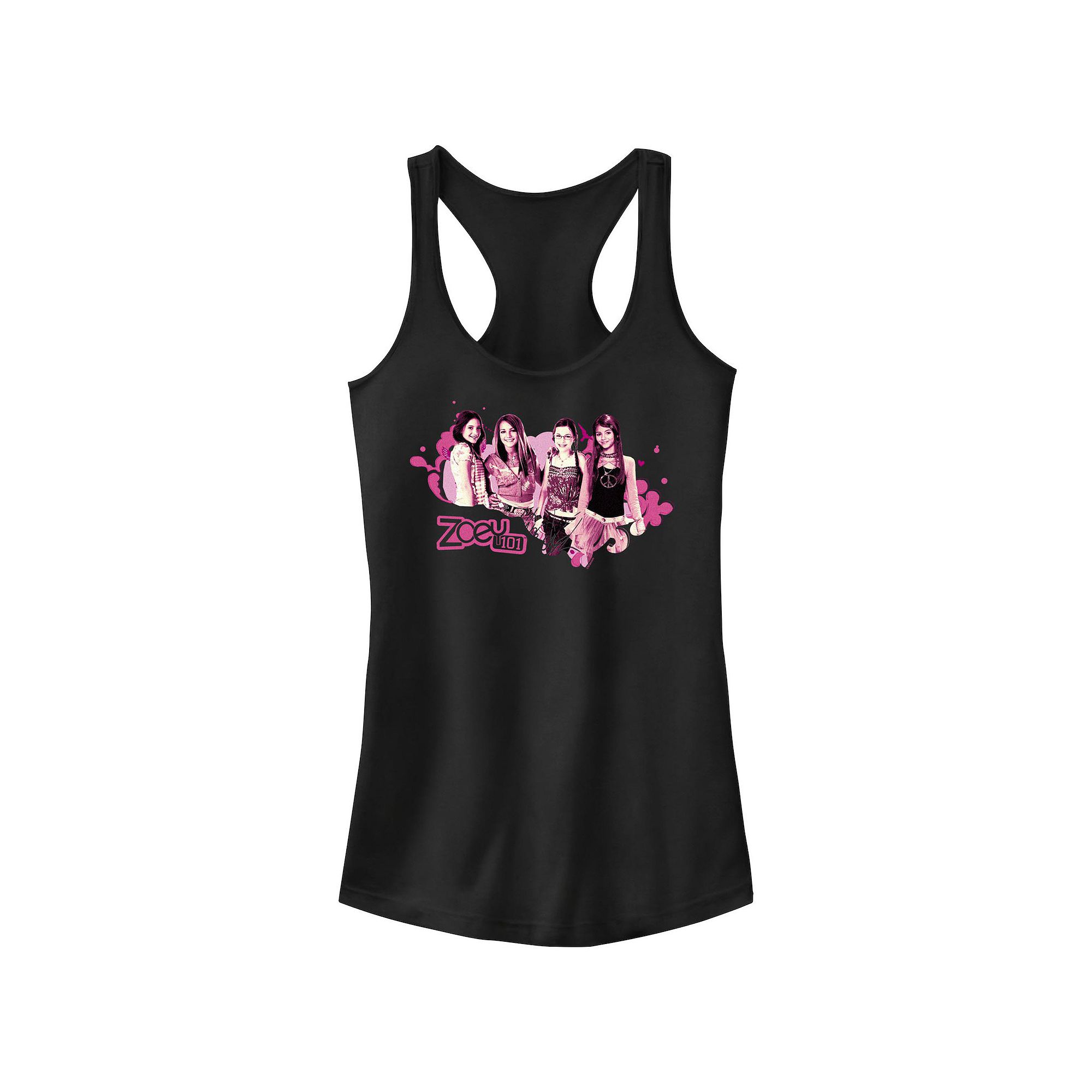 Juniors Nickelodeon Zoey 101 Girls Group Racerback Tank Top, Girls, Size: