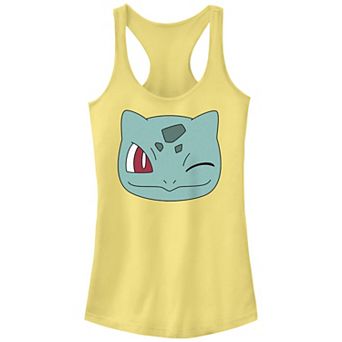 Juniors' Pokemon Bulbasaur Winking Face Racerback Tank Top