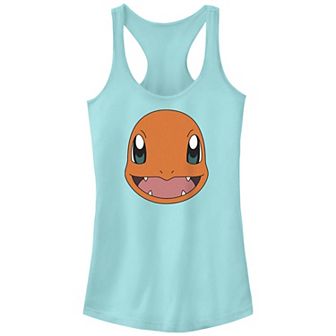Juniors' Pokemon Charmander Smiley Face Racerback Tank Top