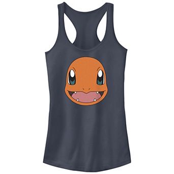 Juniors' Pokemon Charmander Smiley Face Racerback Tank Top