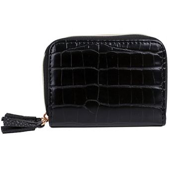 Julia Buxton Pebble Vegan Leather Wizard Wallet