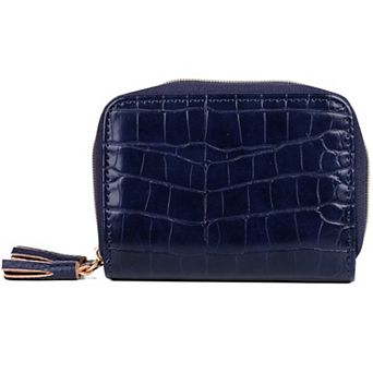 Julia Buxton Pebble Vegan Leather Wizard Wallet