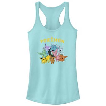 Juniors' Pokemon Eeveelutions Group Racerback Tank Top