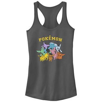 Juniors' Pokemon Eeveelutions Group Racerback Tank Top