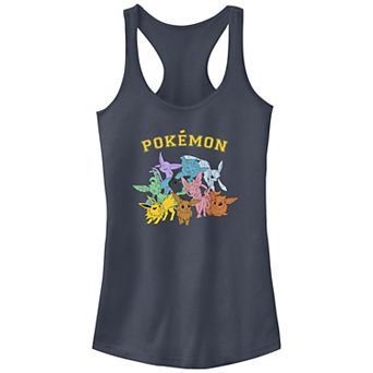 Juniors' Pokemon Eeveelutions Group Racerback Tank Top