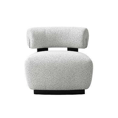 MANHATTAN COMFORT Bartow Woven Fabric Upholstered Accent Chair