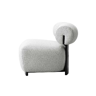 MANHATTAN COMFORT Bartow Woven Fabric Upholstered Accent Chair