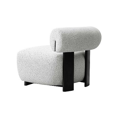 MANHATTAN COMFORT Bartow Woven Fabric Upholstered Accent Chair