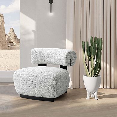MANHATTAN COMFORT Bartow Woven Fabric Upholstered Accent Chair