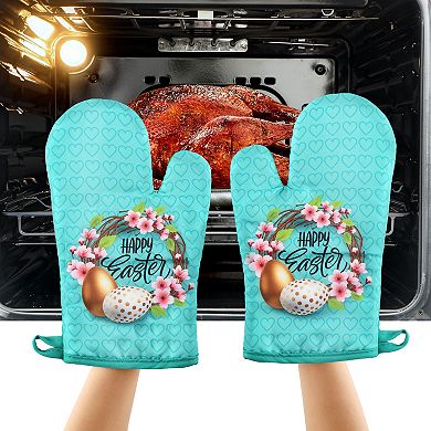 Colquhoun Modern Tartan Crest Oven Mitt And Pot Holder (2 Oven Mitts + 1 Pot Holder)