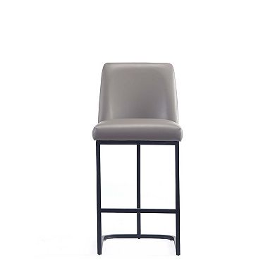 MANHATTAN COMFORT Serena Faux Leather Upholstered Counter Stool