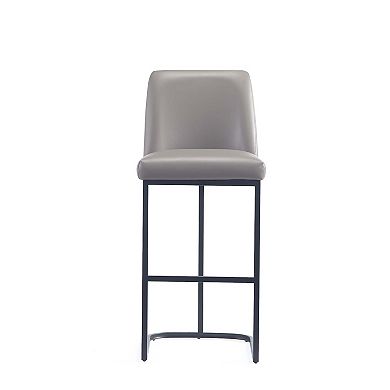 MANHATTAN COMFORT Serena Faux Leather Upholstered Barstool