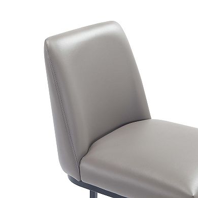 MANHATTAN COMFORT Serena Faux Leather Upholstered Barstool