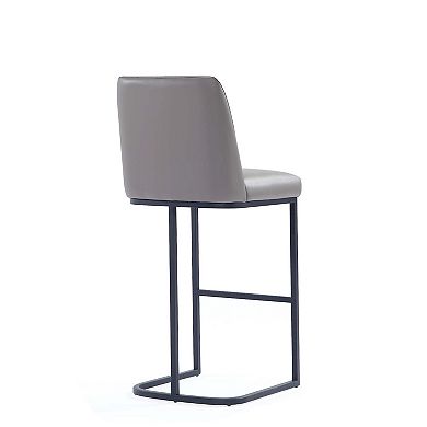 MANHATTAN COMFORT Serena Faux Leather Upholstered Barstool