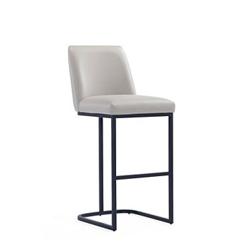 MANHATTAN COMFORT Serena Faux Leather Upholstered Barstool