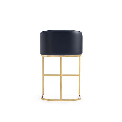 MANHATTAN COMFORT Louvre Faux Leather Upholstered 2-pc. Counter Stool Set