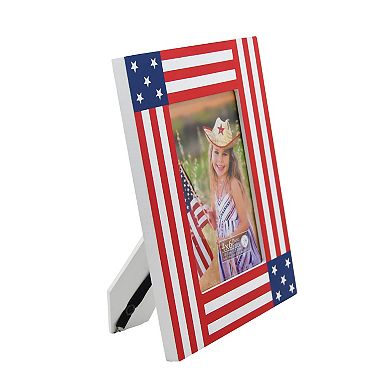 Celebrate Together Americana Red, White & Blue Stars & Stripes 4" x 6" Photo Frame