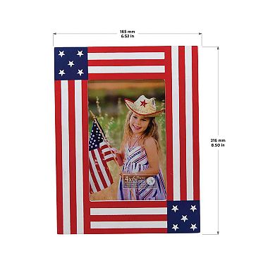 Celebrate Together Americana Red, White & Blue Stars & Stripes 4" x 6" Photo Frame