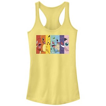 Juniors' Pokemon Characters Rainbow Stripes Racerback Tank Top