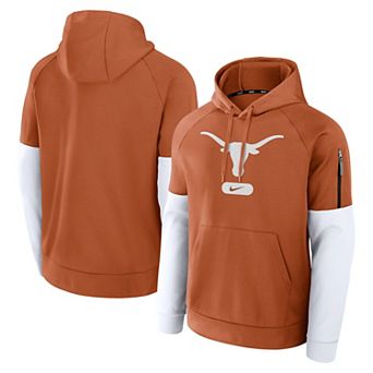 Men's Nike Texas Orange Burnt Orange Texas Longhorns Fitness Performance Pullover Hoodie