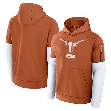 Men's Nike Texas Orange Burnt Orange Texas Longhorns Fitness Performance Pullover Hoodie