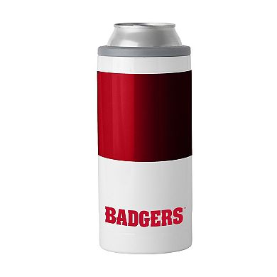 Wisconsin Badgers 12oz. Colorblock Slim Can Cooler