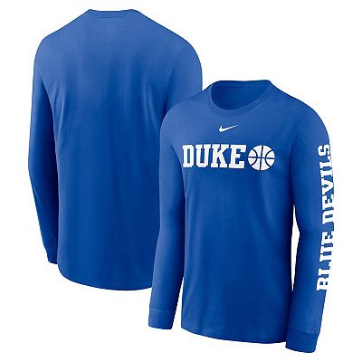 Men's Nike Royal Duke Blue Devils Basketball Icon Two-Hit Long