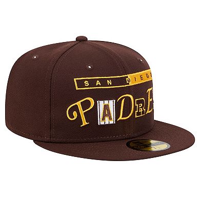 Men's New Era Brown San Diego Padres Ransom 59FIFTY Fitted Hat