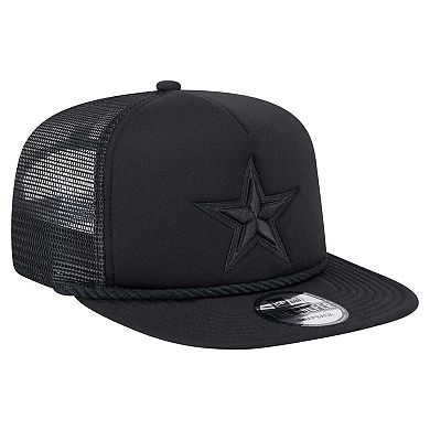 Men's New Era Black Dallas Cowboys Active Tone Golfer Snapback Hat