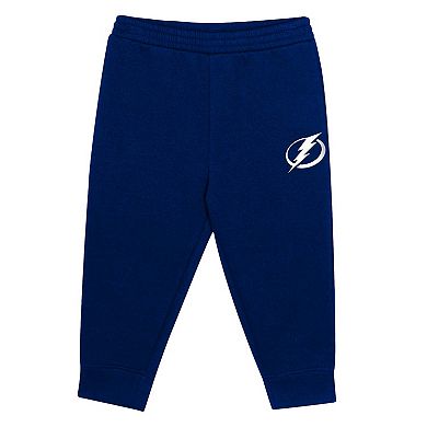 Toddler Black/Blue Tampa Bay Lightning Puck Hero Fleece Hoodie and Sweatpants Set
