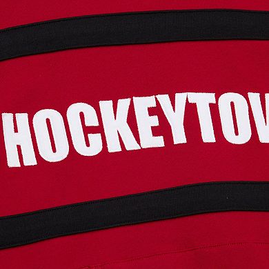 Men's Mitchell & Ness Red Detroit Red Wings Head Coach Slogan Pullover Hoodie