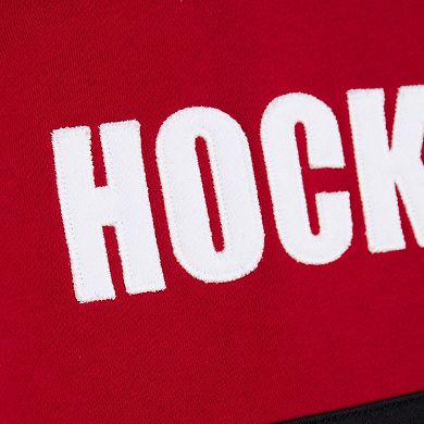 Men's Mitchell & Ness Red Detroit Red Wings Head Coach Slogan Pullover Hoodie