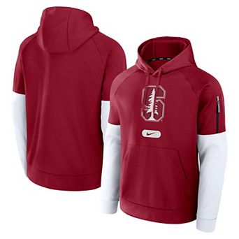 Men's Nike Cardinal Stanford Cardinal Fitness Performance Pullover Hoodie