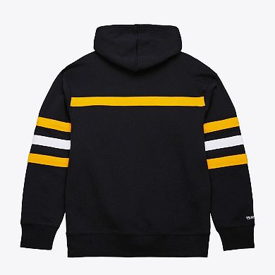 Men's Mitchell & Ness Black Pittsburgh Penguins Head Coach Slogan Pullover Hoodie
