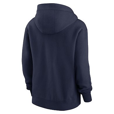 Women's Nike College Navy Seattle Seahawks Plus Size Phoenix Full-Zip Hoodie