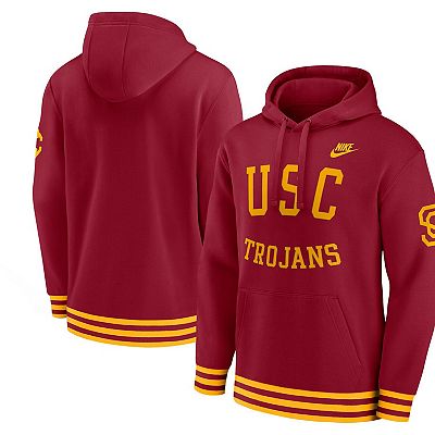 Men s Nike Cardinal USC Trojans Legacy Retro Pullover Hoodie