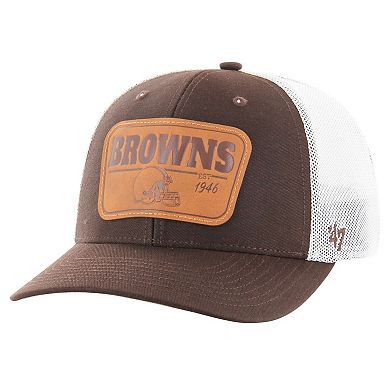 Men's '47 Brown Cleveland Browns Thrash Structured Stretch Fit Hat